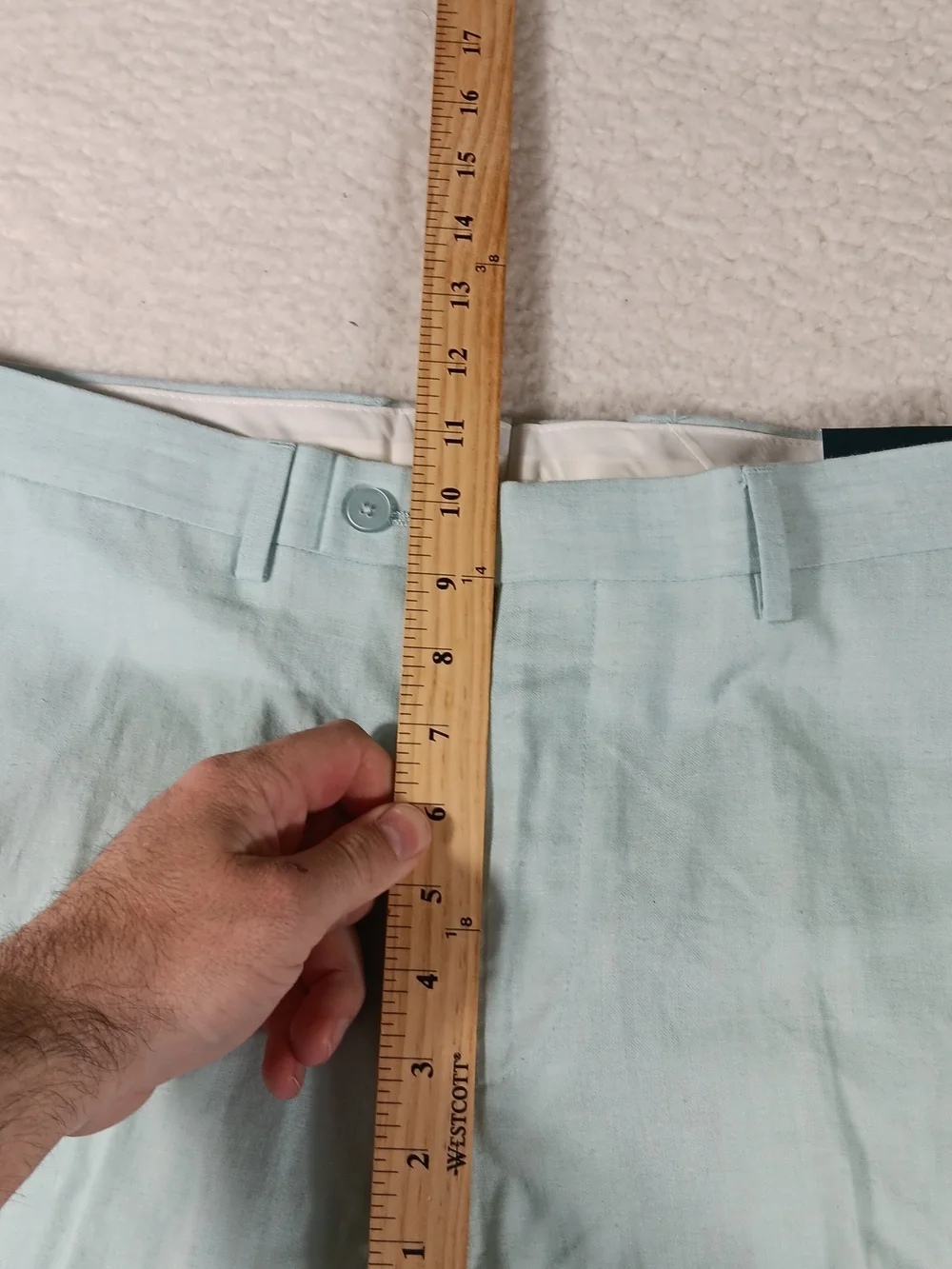 Perry Ellis Pants Men’s 34x30 Green Slim Fit Linen Blend Office Preppy Golf NWT